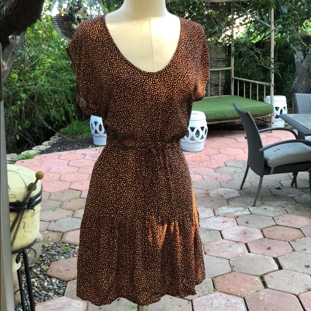 Mini Ruffle tie waist mini dress
